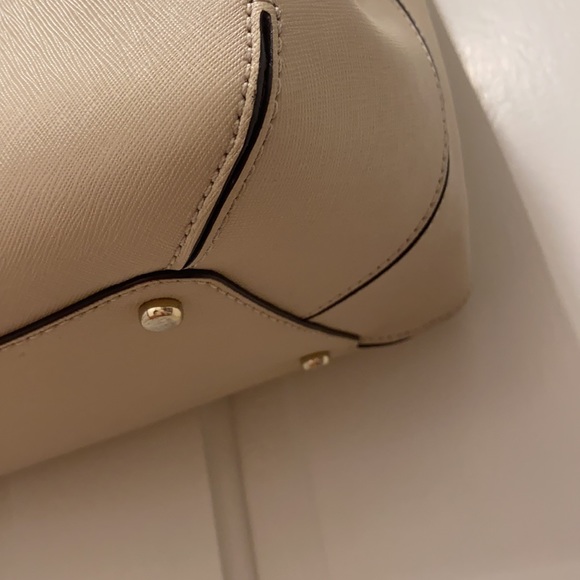 Kate Spade ♠️ New York Cream Shoulder/Tote Bag Ariel Cove Street Ostrichegg EUC - Picture 6 of 16